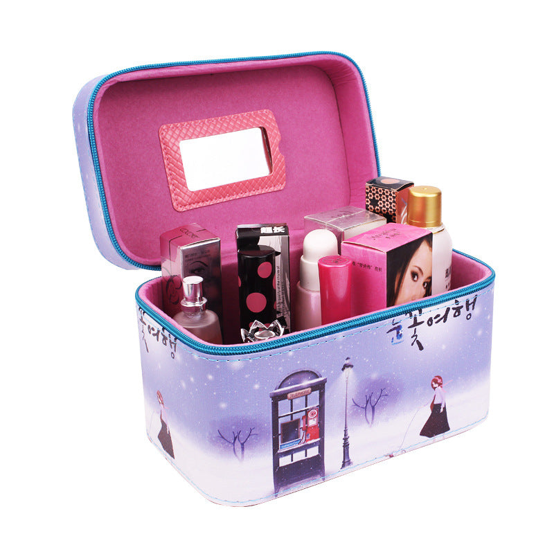 Manufacturer Korean lovable hand-held cosmetic bag waterproof travel package make-up toolbox Manufacturer Korean lovable hand-held cosmetic bag waterproof travel package make-up toolbox